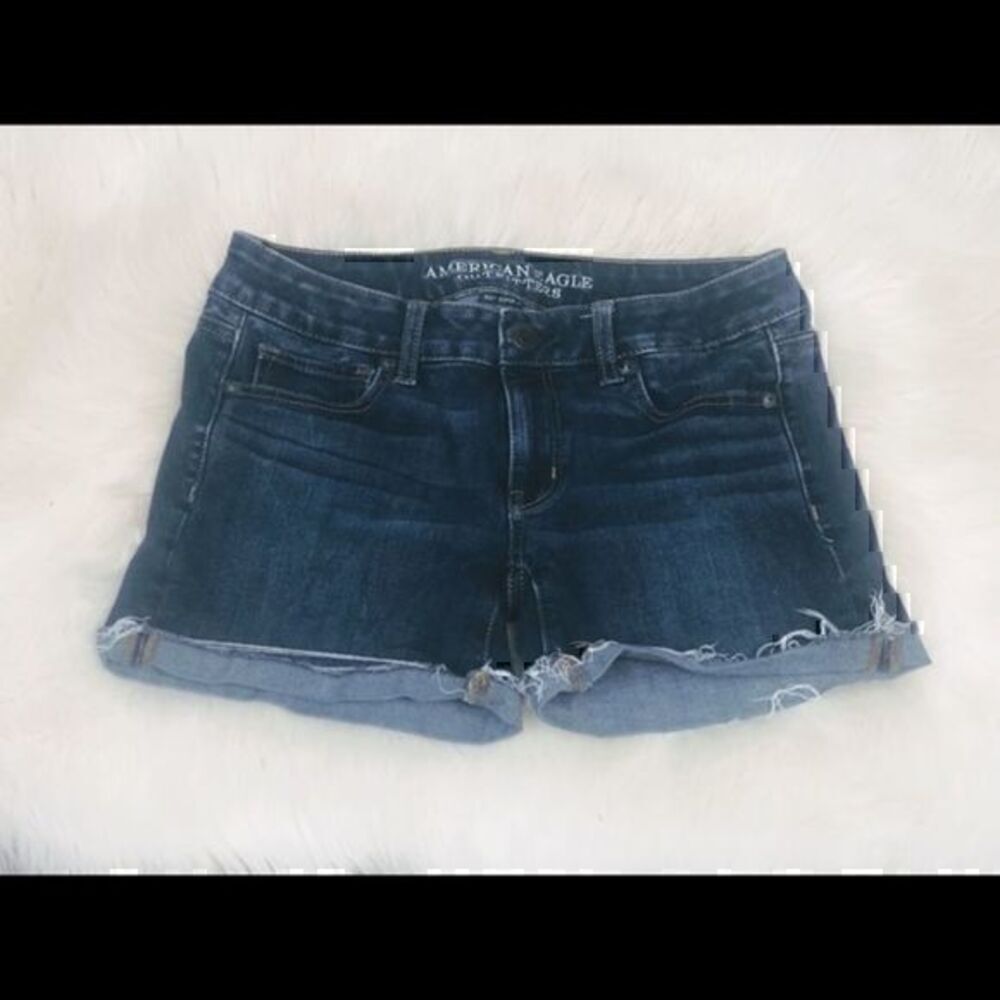 American Eagle 360 cut off midi booty shorts s4